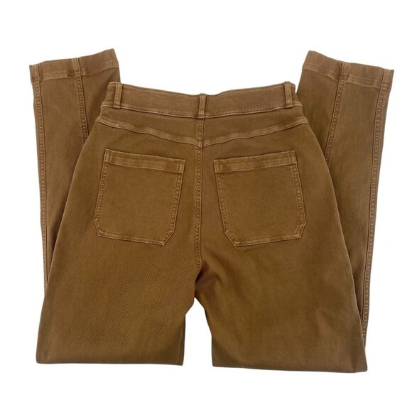 Spanx Stretch Twill Utility Pant Size Small Acorn Brown Pull On Slimming - Picture 2 of 14